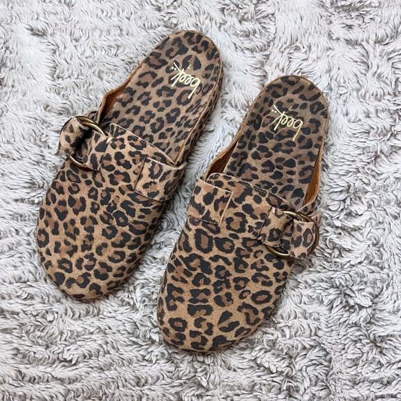 Beek Vulture Cheetah Print Mules Women’s Size 7 - Picture 1 of 7
